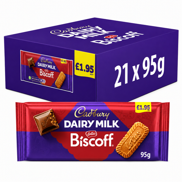 Cadbury Dairy Milk With Lotus Biscoff Chocolate Bar 95g PMP
