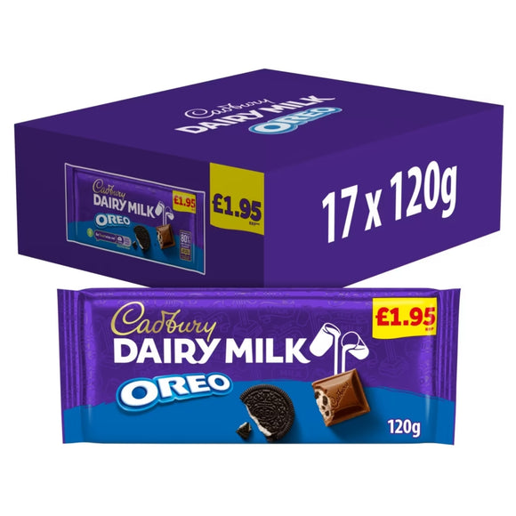 Cadbury Dairy Milk With Oreo Chocolate Bar 120g PMP
