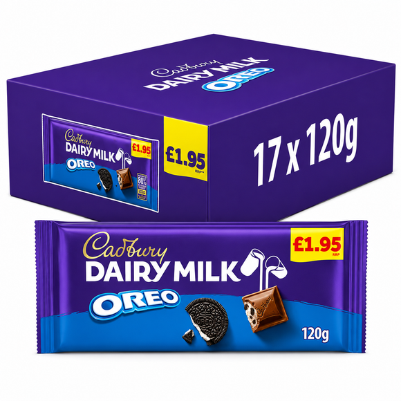 Cadbury Dairy Milk With Oreo Chocolate Bar 120g PMP