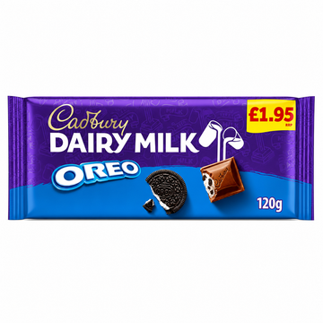 Cadbury Dairy Milk With Oreo Chocolate Bar 120g PMP