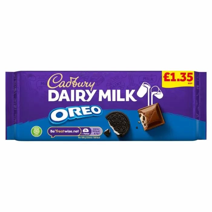 Cadbury Dairy Milk With Oreo Chocolate Bar 120g