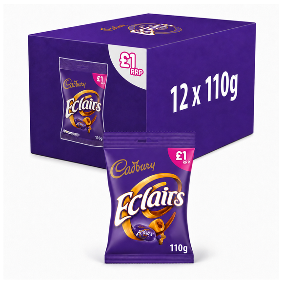 Cadbury Eclairs Chocolate Bag 110g PMP