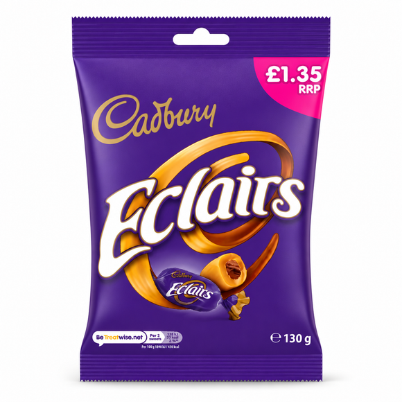 Cadbury Eclairs Chocolate Bag 130g PMP