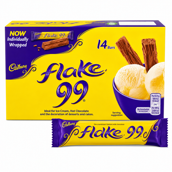 Cadbury Flake 99 Chocolate Bar 14 Pack
