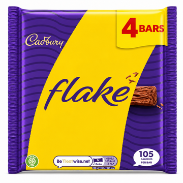 Cadbury Flake Chocolate Bar 4 Pack 80g
