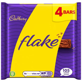 Cadbury Flake Chocolate Bar 4 Pack 80g