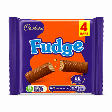 Cadbury Fudge Bar 4 Pack 88g