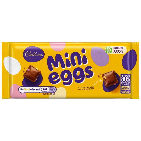 Cadbury Mini Eggs Chocolate Bar 110g