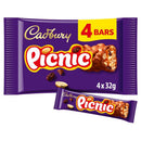 Cadbury Picnic Chocolate Bar 4 Pack 128g