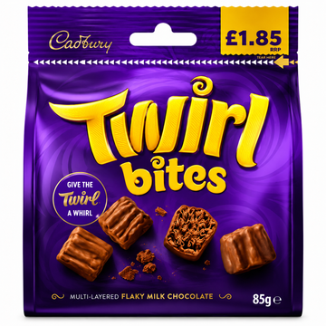 Cadbury Twirl Bites Chocolate Bag 85g PMP