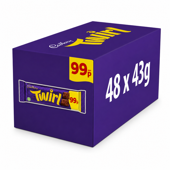 Cadbury Twirl Chocolate Bar 43g PMP