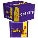 Cadbury Twirl Chocolate Bar 5 Pack 107.5g PMP