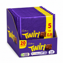 Cadbury Twirl Chocolate Bar 5 Pack 107.5g PMP
