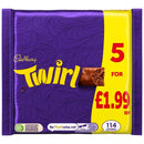 Cadbury Twirl Chocolate Bar 5 Pack 107.5g PMP