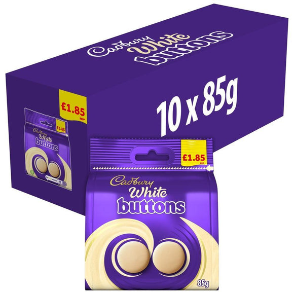 Cadbury White Chocolate Buttons 85g PMP