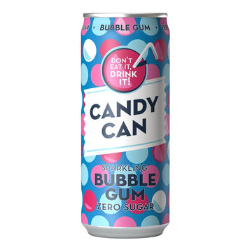Candy Can Sparkling Bubble Gum Zero Sugar Can (330ml)