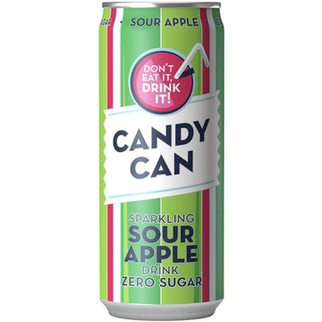 Candy Can Sparkling Sour Apple Zero Sugar Can (330ml)