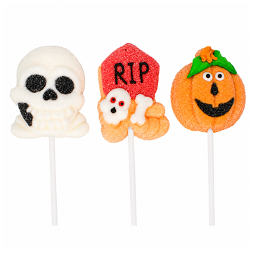 Candy Realms Halloween Mallow Pops 45g Random Character x 1