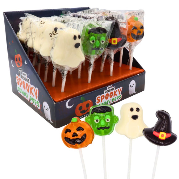 Candy Realms Spooky Gummy Pops 22g Random Selection x 1