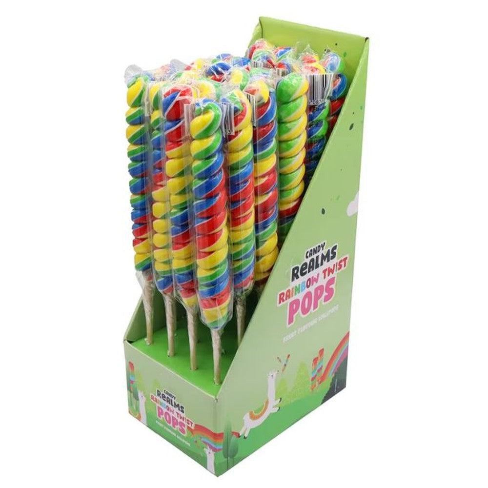 Candy Realms Twist Lollipop 80g – Giant Bradley's Online Sweet Shop