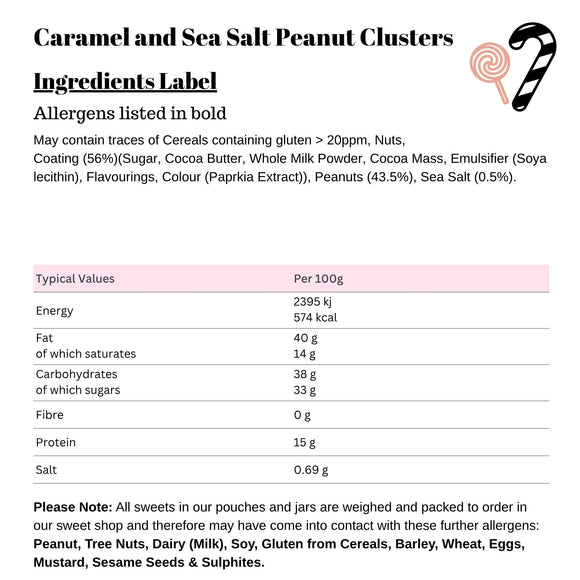 Caramel and Sea Salt Peanut Clusters