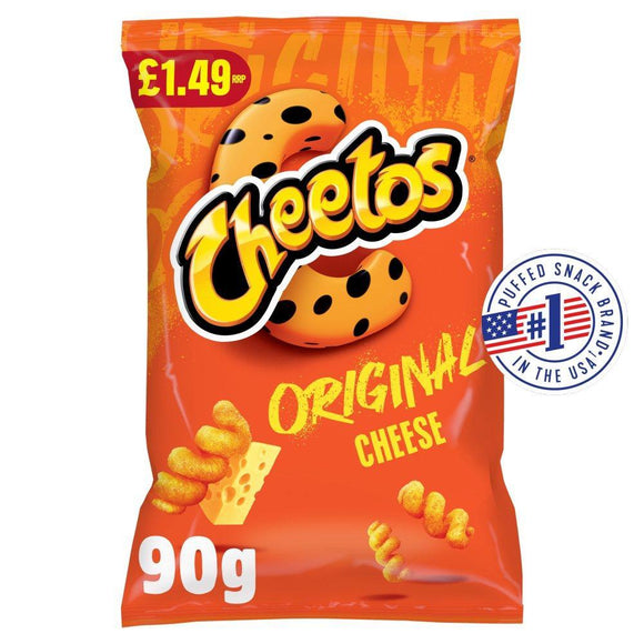 Cheetos Twisted Cheese Corn Puffs Sharing Crisps 90g PMP