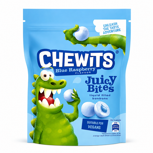 Chewits Blue Raspberry Juicy Bites 115g