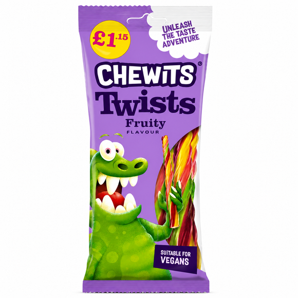 Chewits Fruity Twists Bag 140g £1.15 PMP