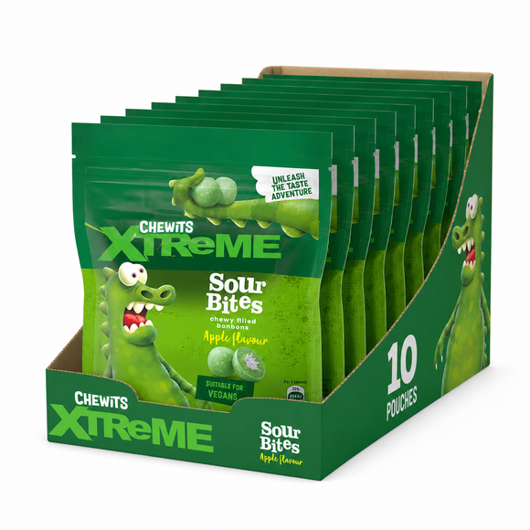 Chewits Xtreme Apple Sour Bites 115g