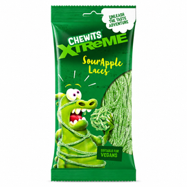 Chewits Xtreme Sour Apple Laces 160g