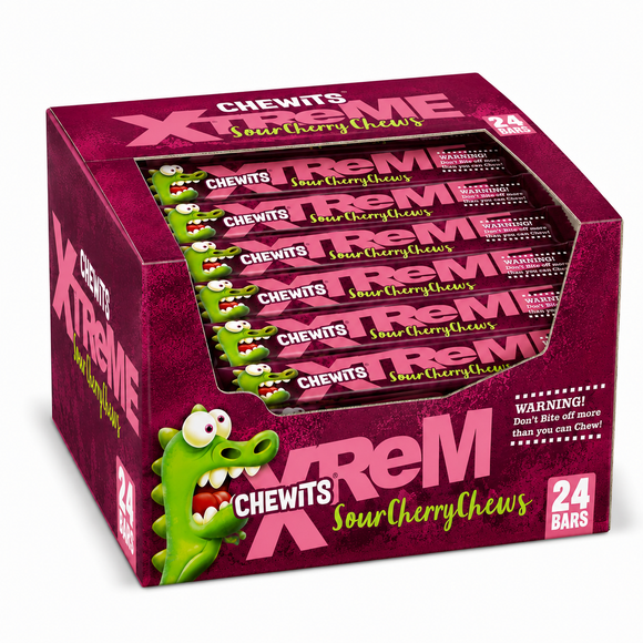 Chewits Xtreme Sour Cherry Chews 34g