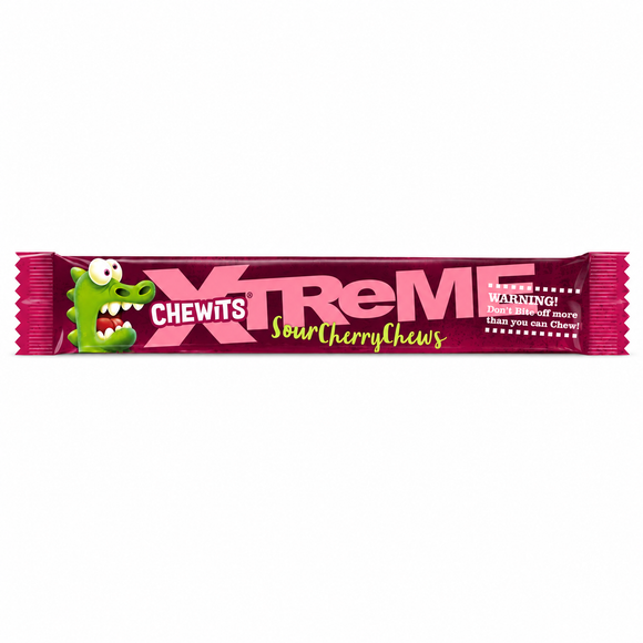 Chewits Xtreme Sour Cherry Chews 34g