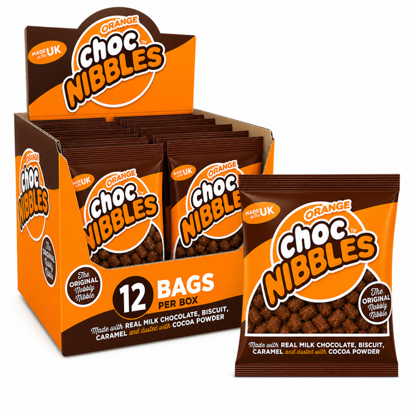 Choc Nibbles Orange Bags 150g