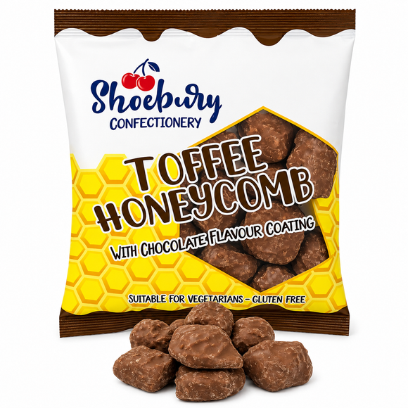 Chocolate Coated Cinder Toffee Bags 150g