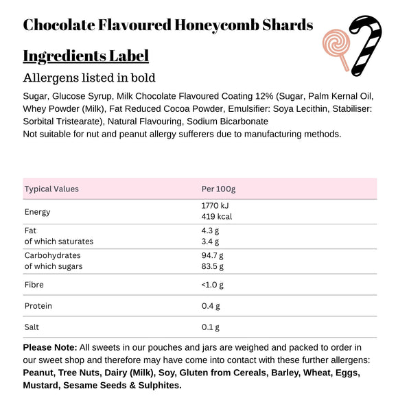 Chocolate Flavoured Honeycomb Shards