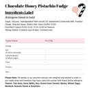 Chocolate Honey Pistachio Fudge