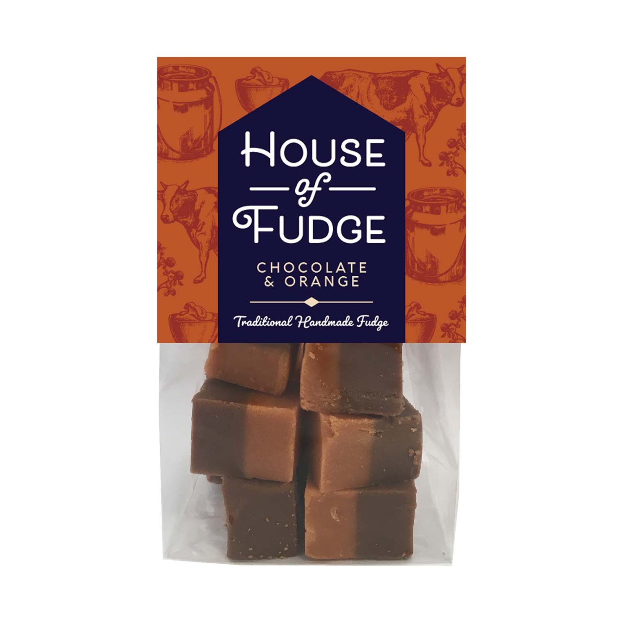 Chocolate Orange Gourmet Fudge Bag by House of Fudge 150g