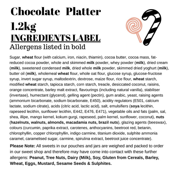 Chocolate Platter 1.2kg