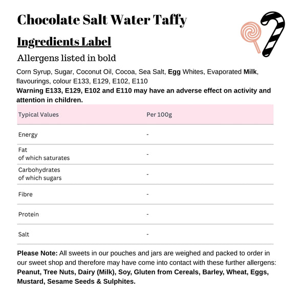 Chocolate Salt Water Taffy