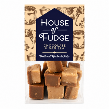 Chocolate & Vanilla Gourmet Fudge Bag by House of Fudge 150g