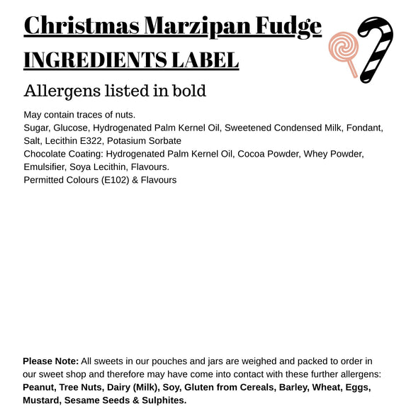 Christmas Marzipan Fudge