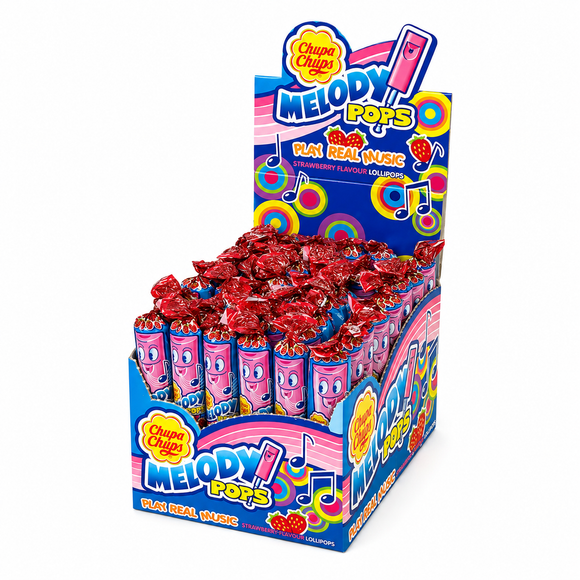 Chupa Chups Melody Pops Strawberry Flavour Lollipops 15g