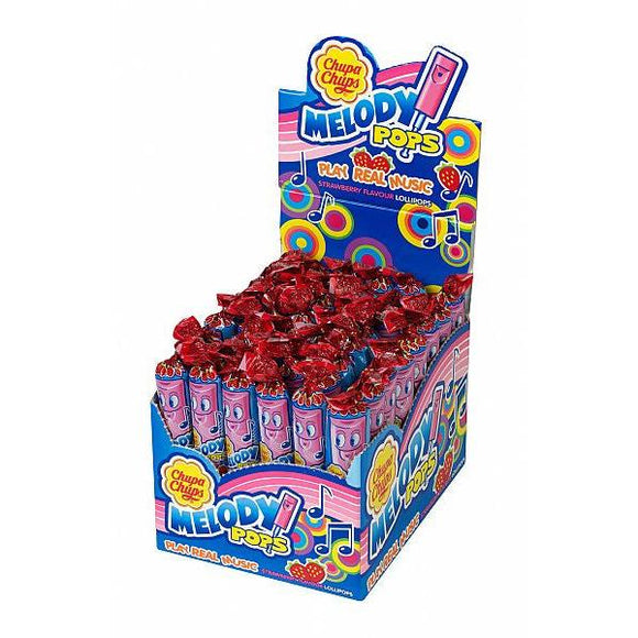 Chupa Chups Melody Pops Strawberry Flavour Lollipops 15g