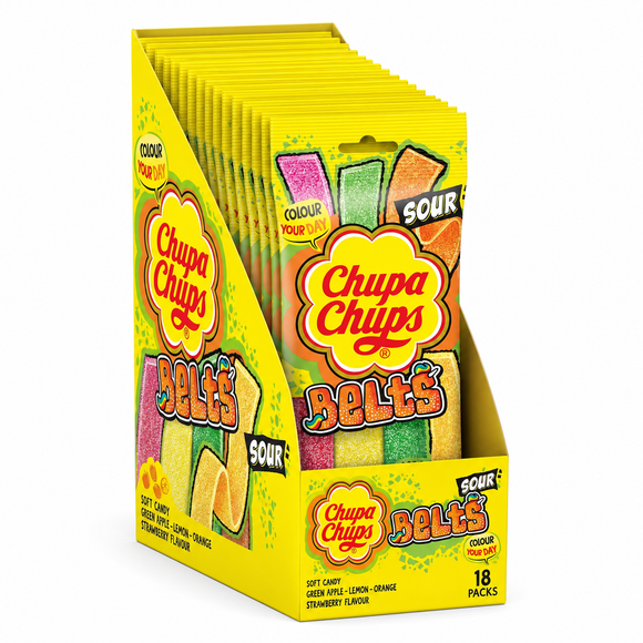 Chupa Chups Sour Mixed Belts Pack 90g