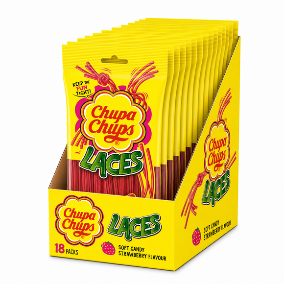 Chupa Chups Strawberry Laces Pack 90g