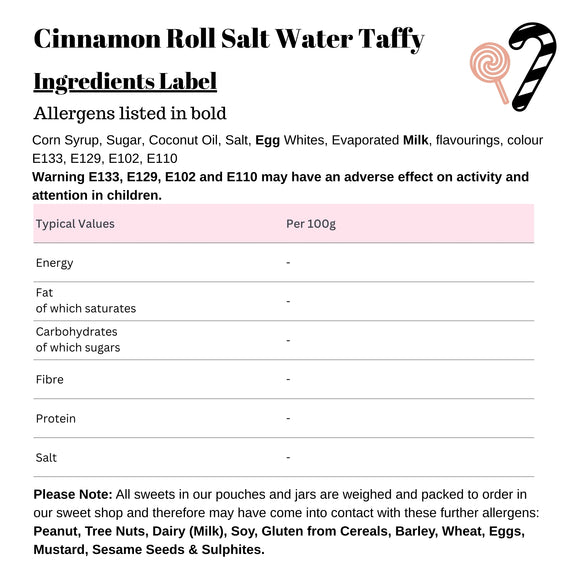 Cinnamon Roll Salt Water Taffy