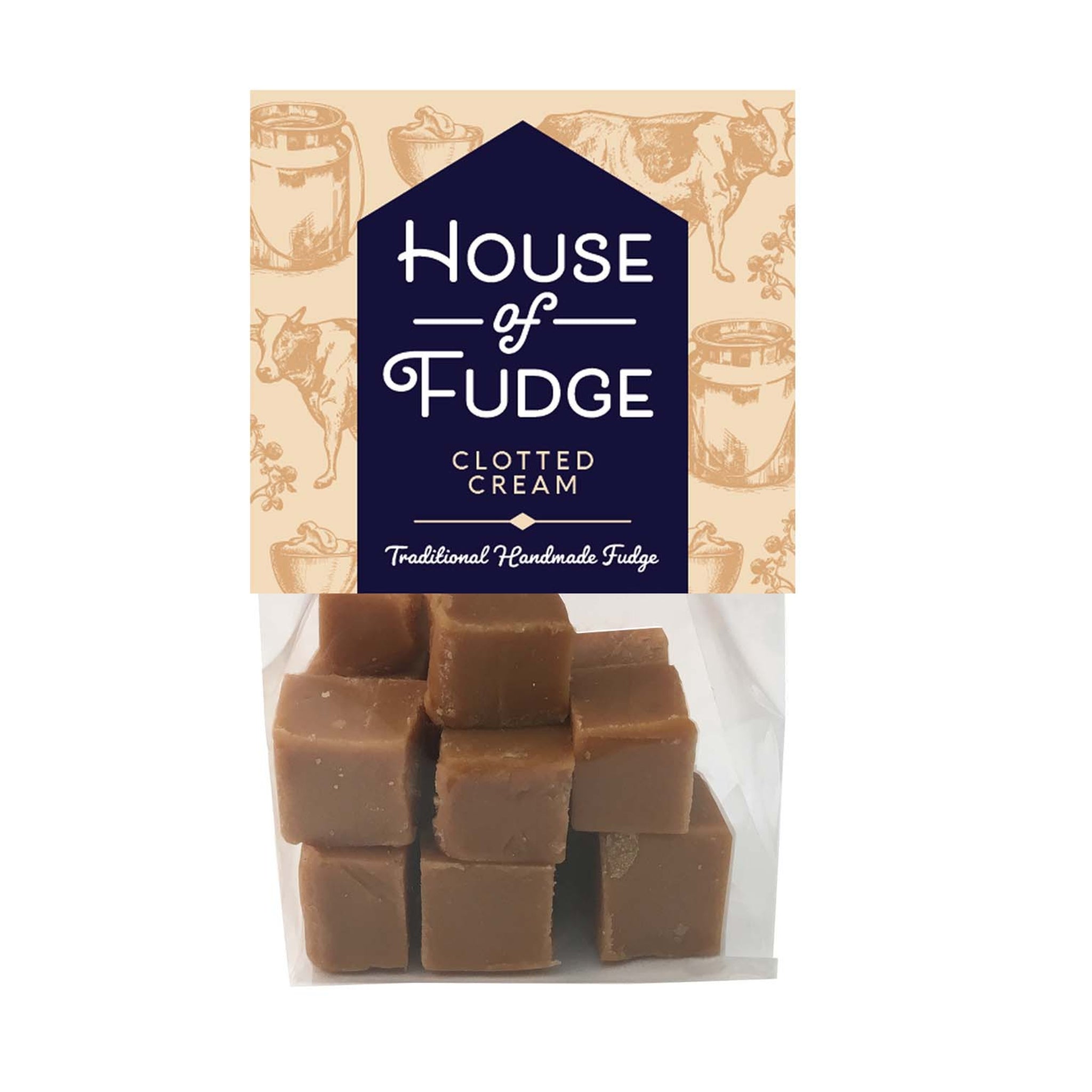 Clotted Cream Gourmet Fudge Bag by House of Fudge 150g