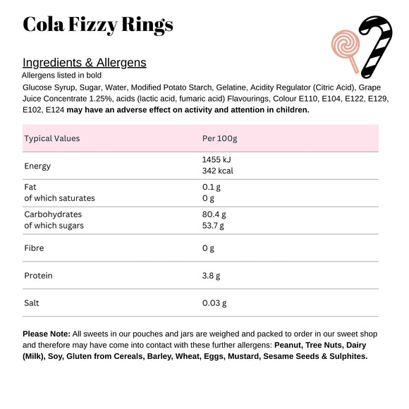 Cola Fizzy Rings