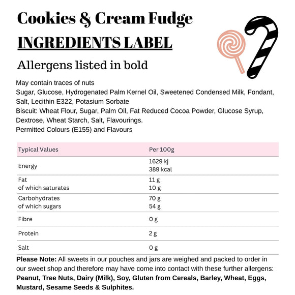 Cookies & Cream Fudge