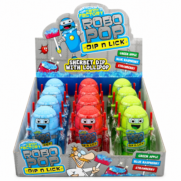 Crazy Candy Factory Robo Pop Dip N Lick 40g